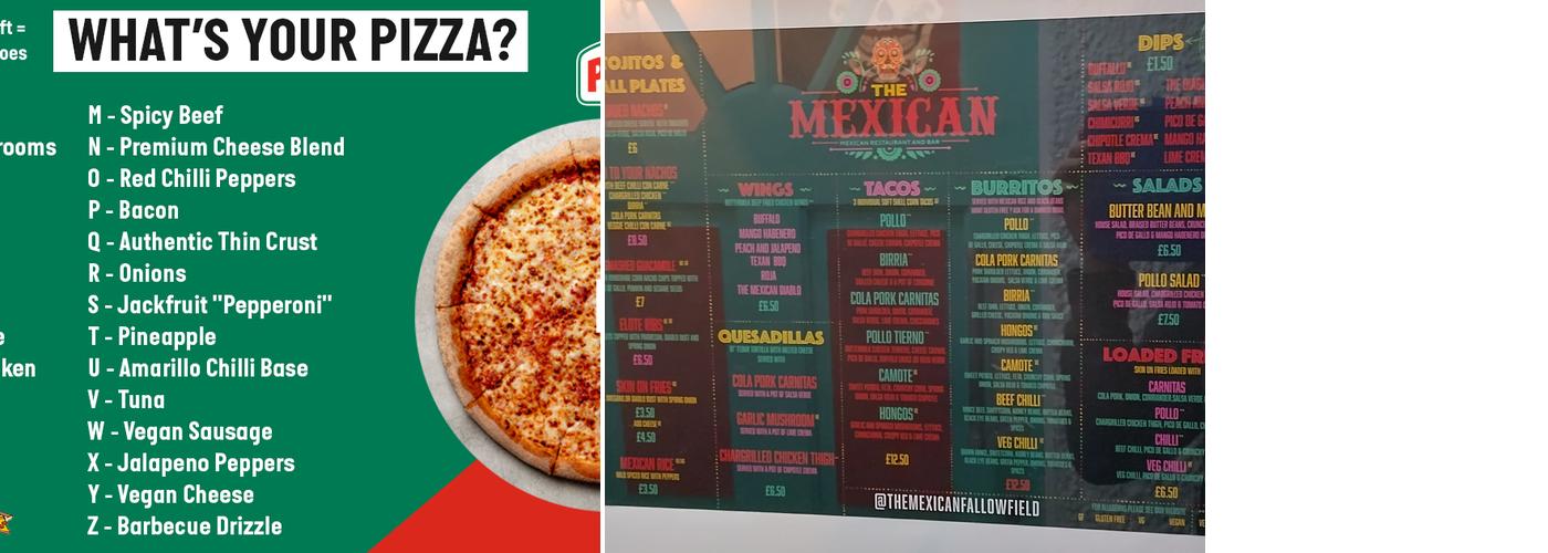 Papa Johns Pizza Menu