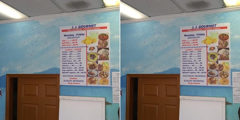 J J Gourmet Menu