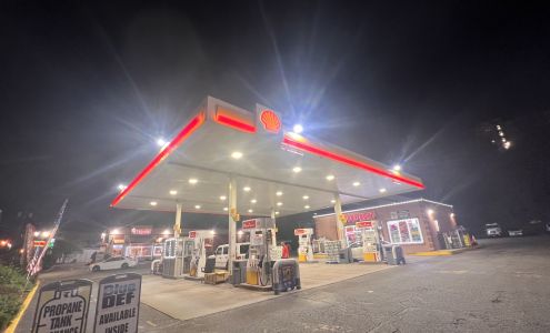 SHELL TRUCK STOP GAS STATION, DUNKIN ,TIRE SHOP