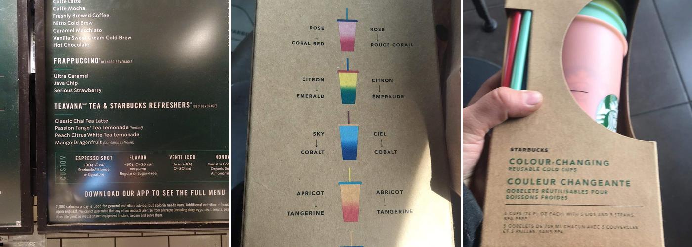 Starbucks Menu