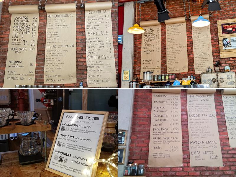Quantum Coffee Roasters Menu