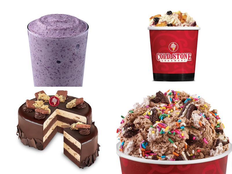 Cold Stone Creamery Menu