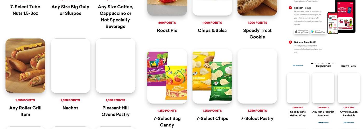 Speedway Menu