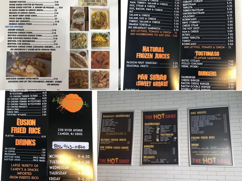 The Hot Spot Menu