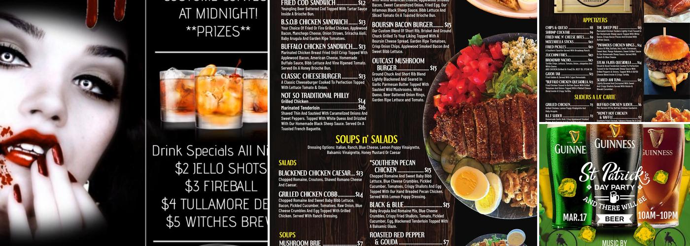 Black Sheep On Broadway Menu