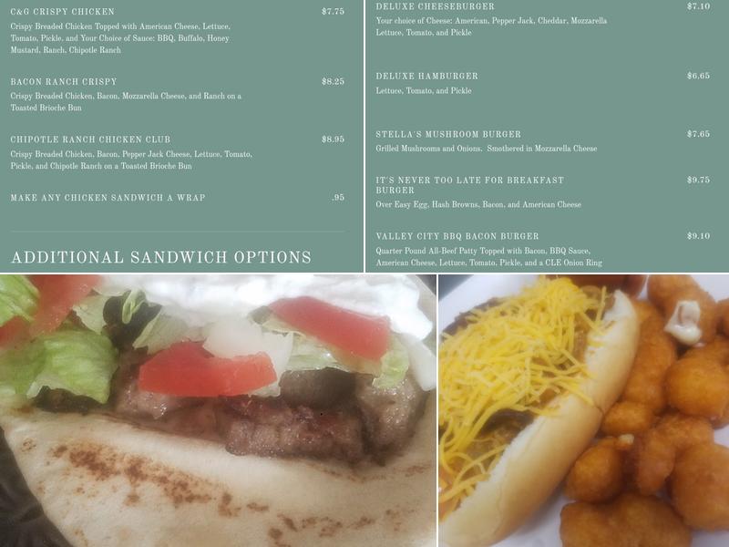 Valley City Chill and Grille Menu