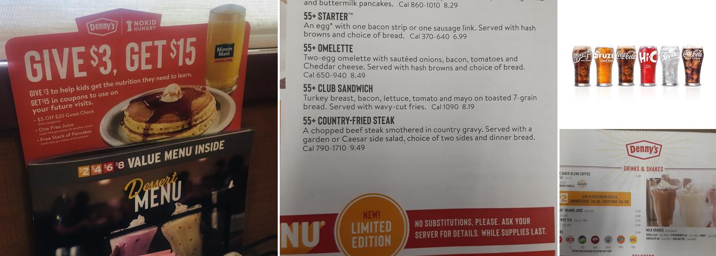 Denny's Menu