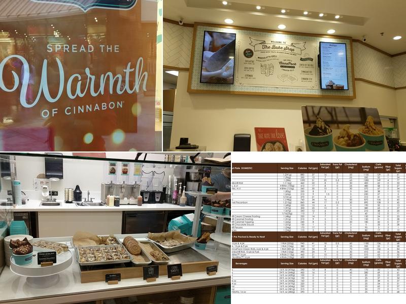Cinnabon Menu