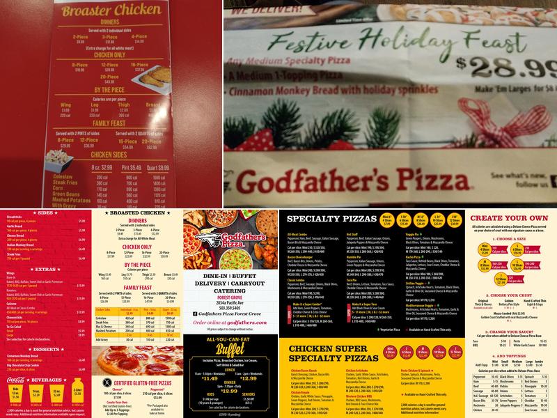 Godfather's Pizza Menu
