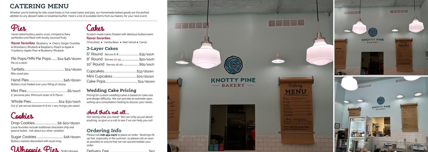 Knotty Pine Bakery Menu