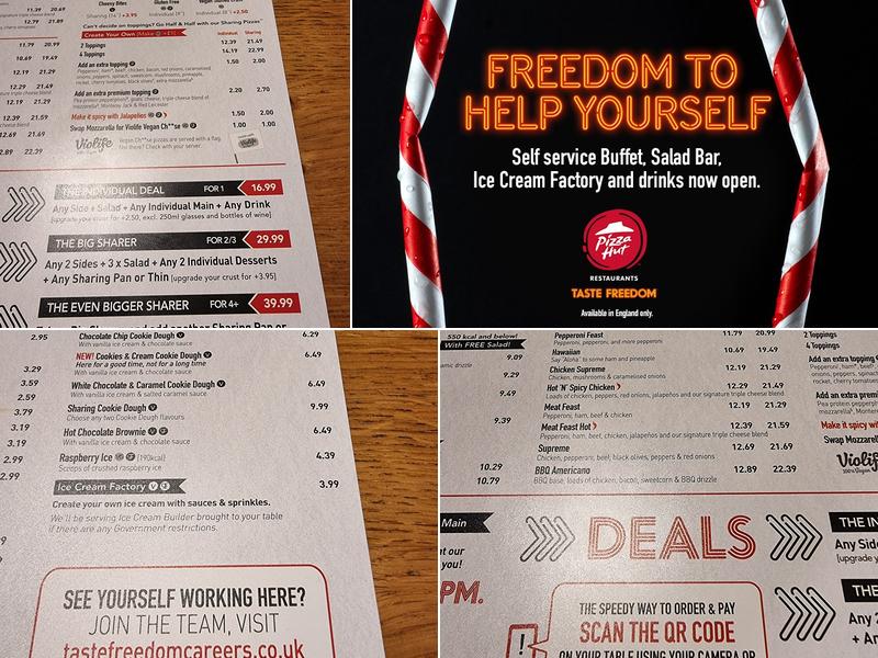 Pizza Hut Menu