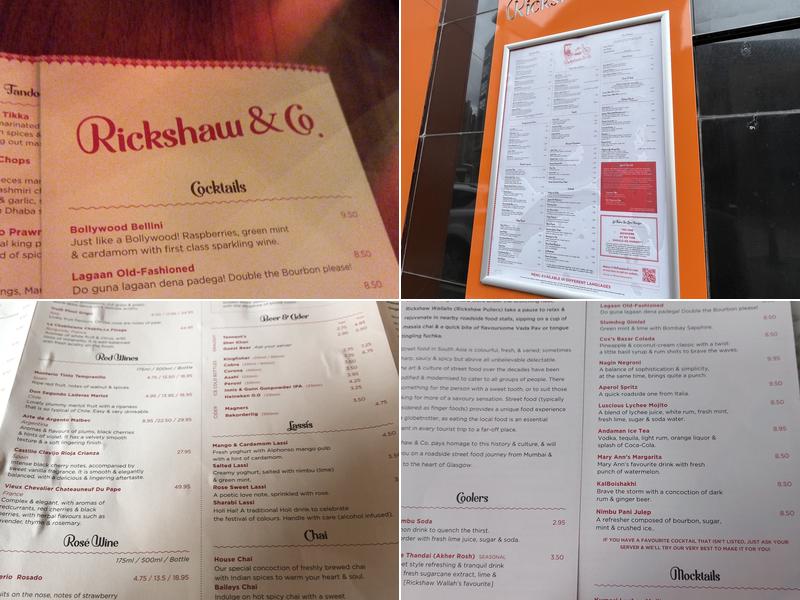 Rickshaw & Co Menu