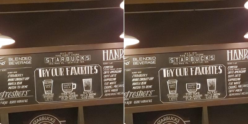 Starbucks Coffee Company Menu
