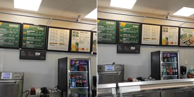 Subway Menu