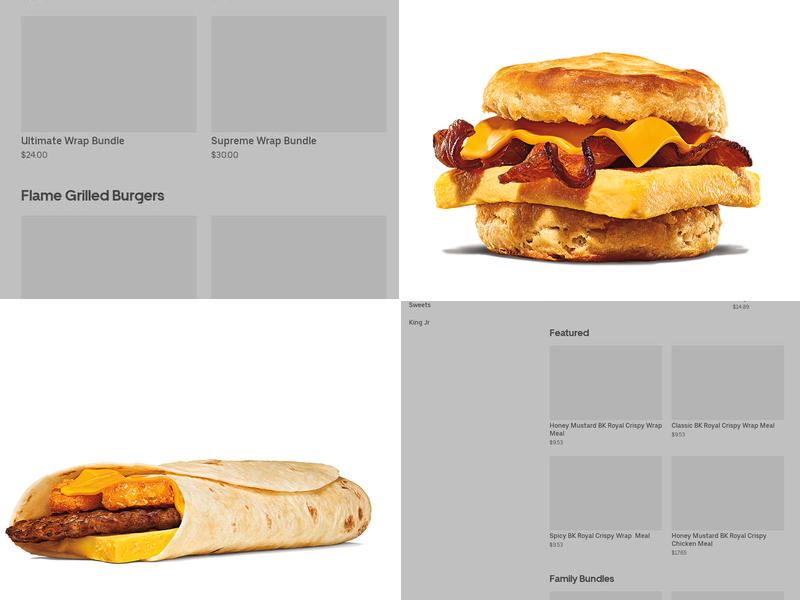 Burger King Menu
