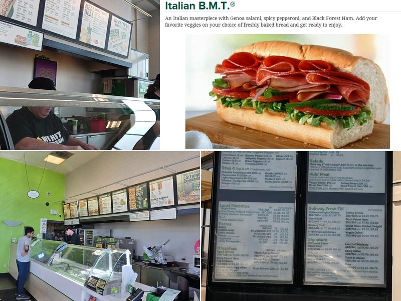 Subway Menu