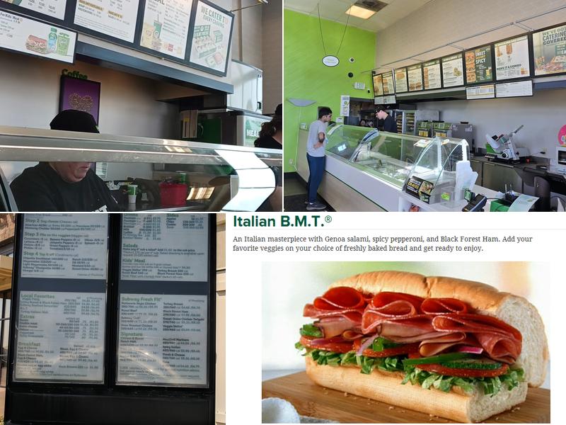 Subway Menu