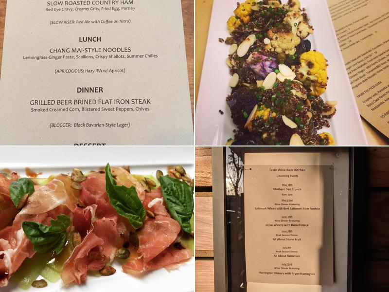 Taste wine-beer-kitchen Menu