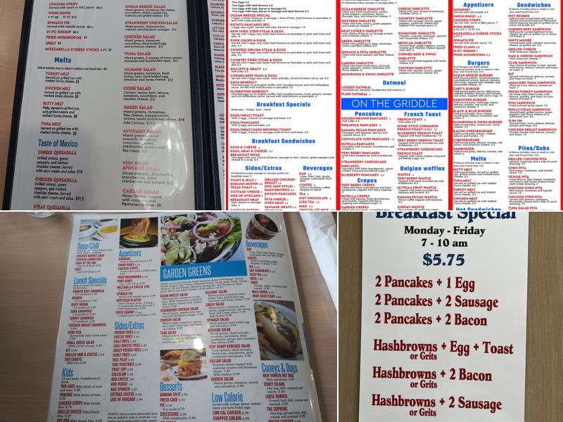 Ocean Breeze Menu