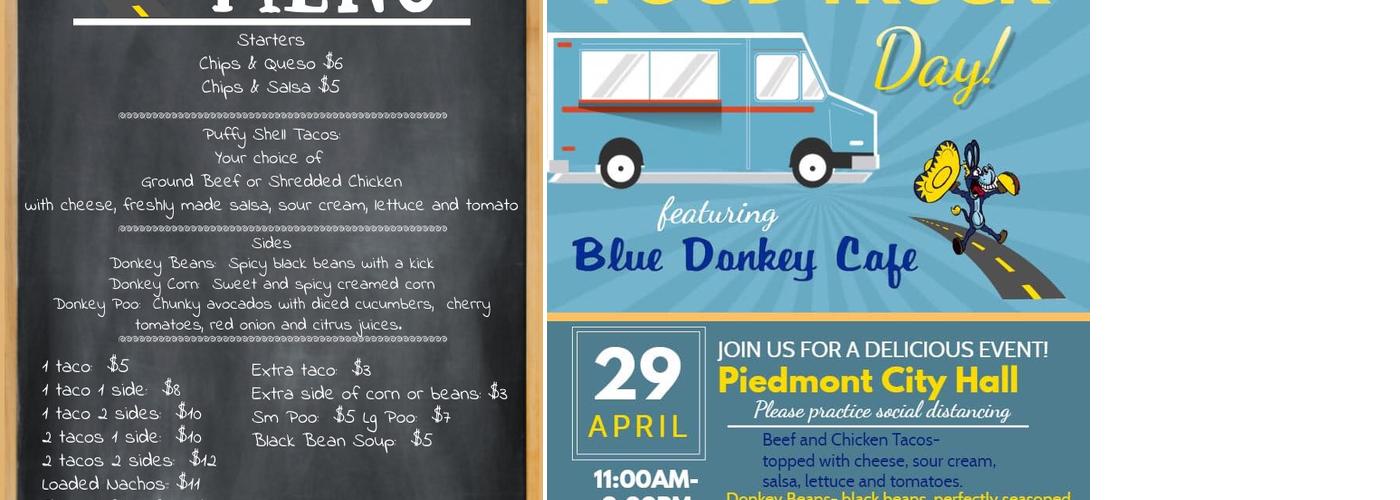 Blue Donkey Cafe Menu