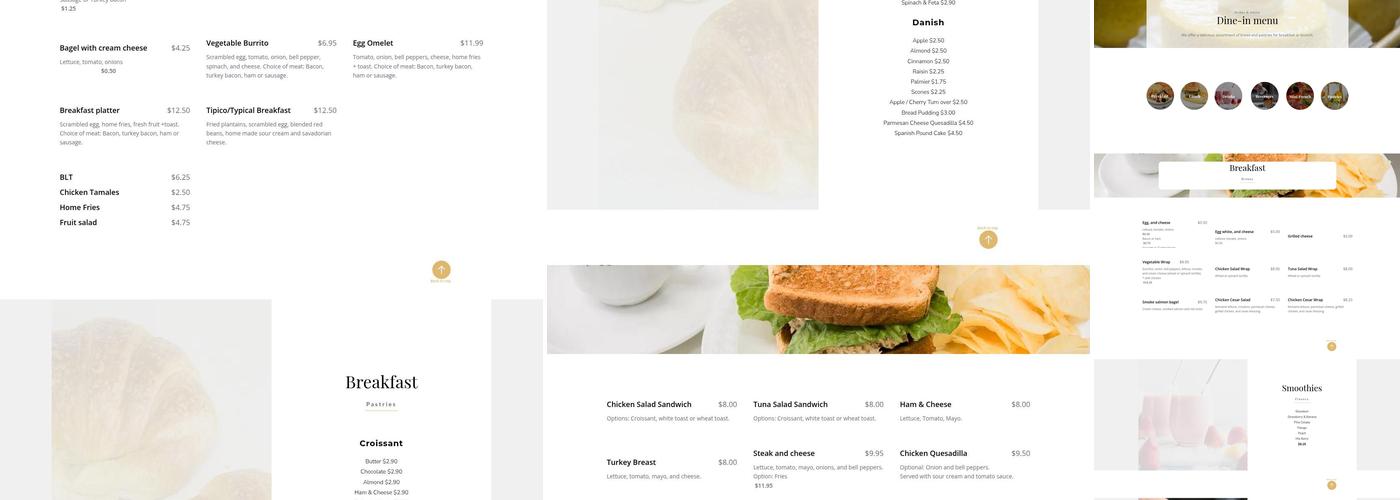 Passion Bakery Cafe Menu