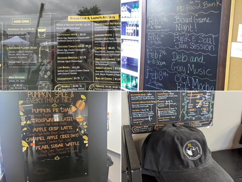 OCA Mocha Menu