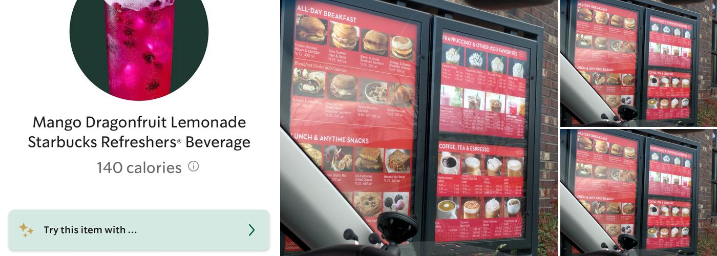 Starbucks Coffee Company Menu