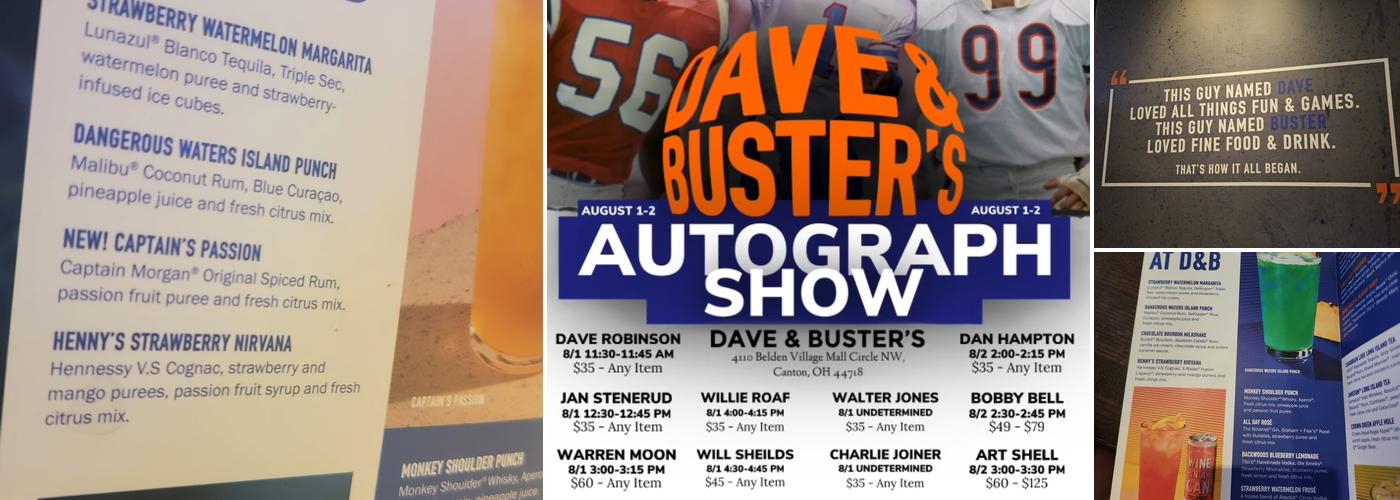 Dave & Buster's Canton Menu