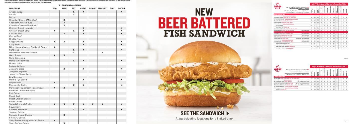 Arby's Menu
