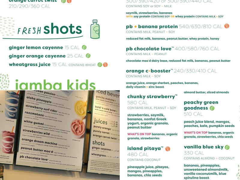 Jamba Menu