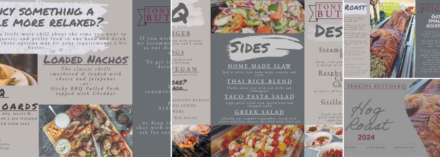 Tony Perkins Butchers Menu