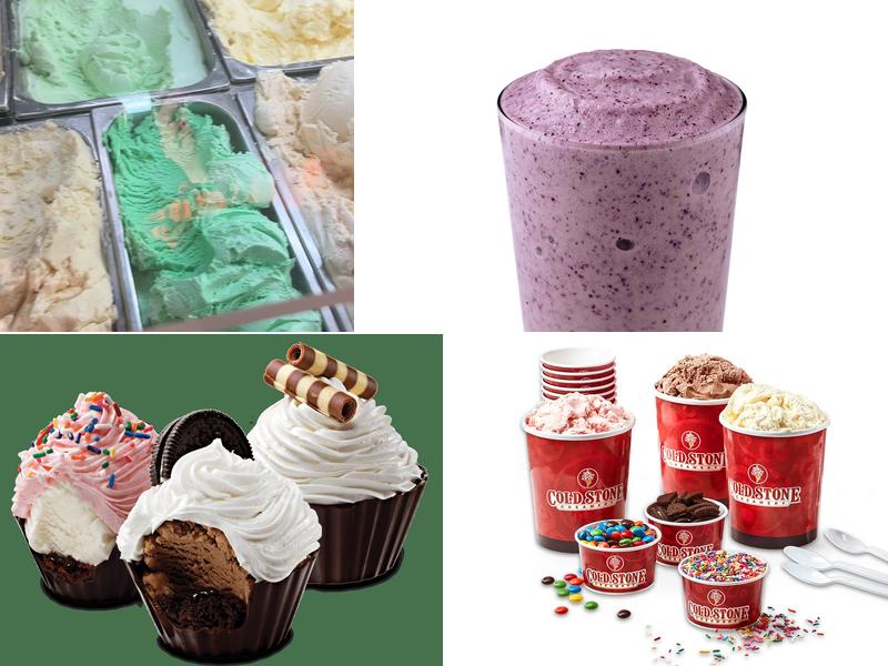 Cold Stone Creamery Menu