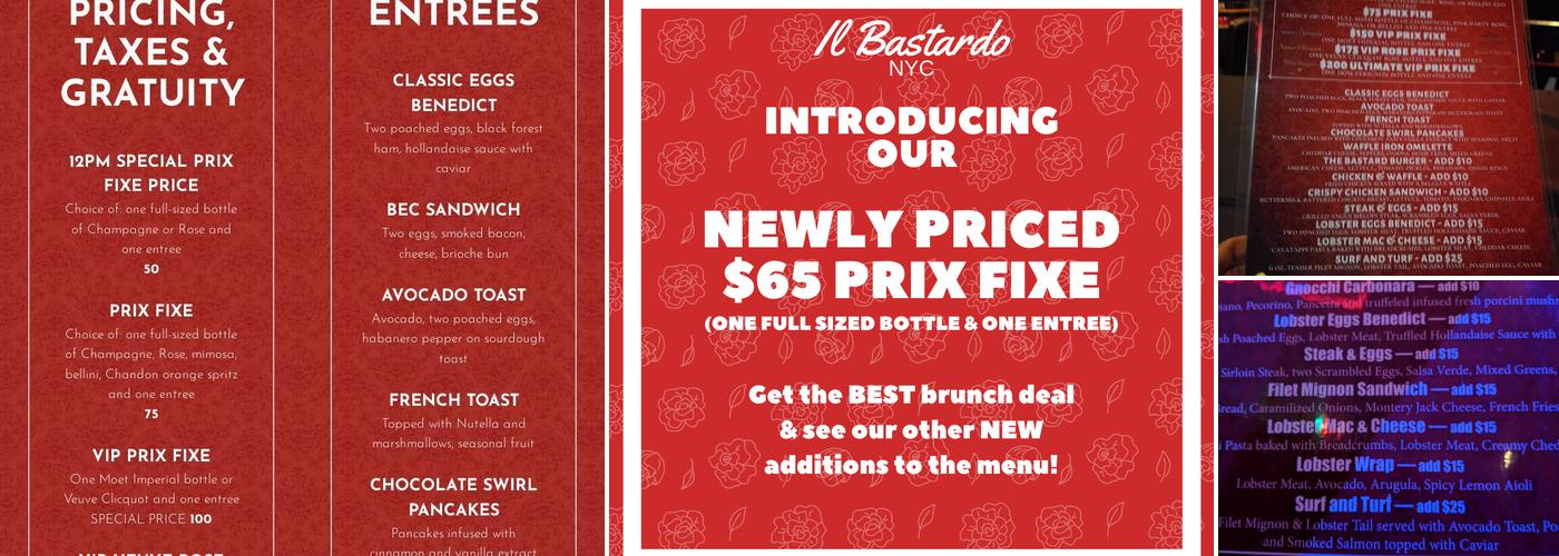 IL Bastardo Menu