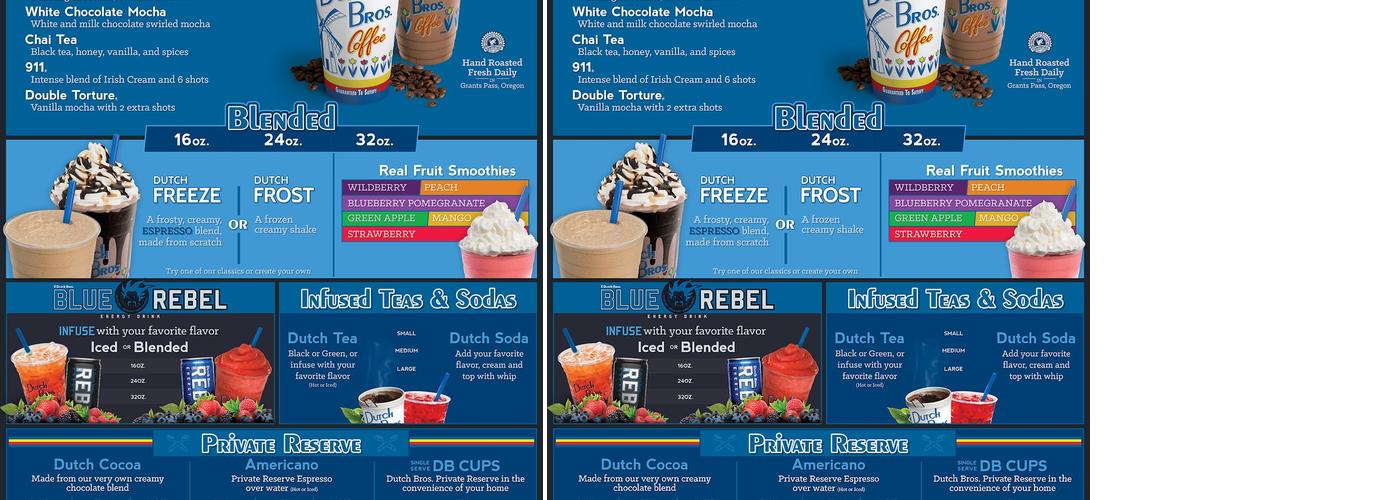 Dutch Bros Coffee Menu