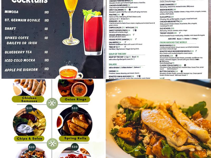 Graze Food & Drink Menu