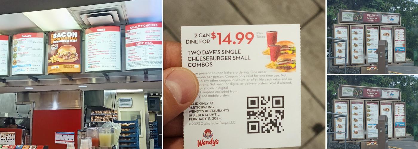 Wendy's Menu