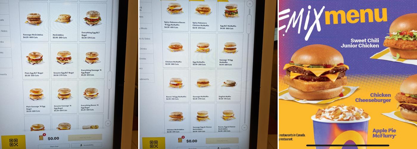 McDonald's Menu