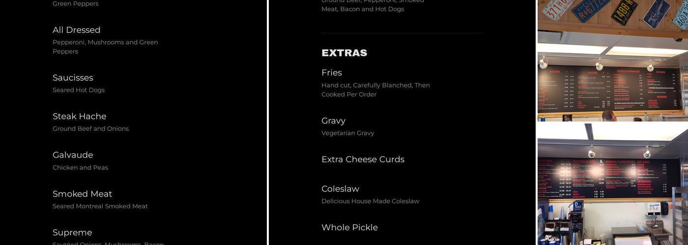 514 Poutine Menu