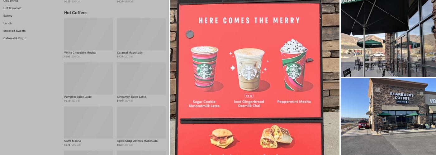 Starbucks Menu