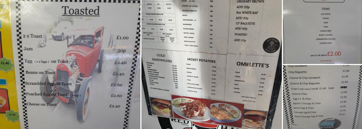 The Filling Station Menu