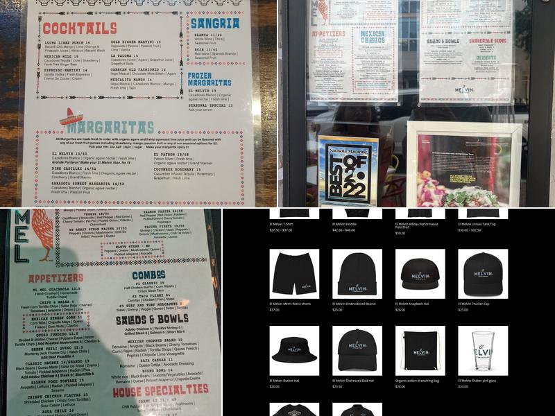 El Melvin Cocina Mexicana Menu