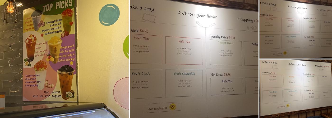 Bubblelicious Lab Menu