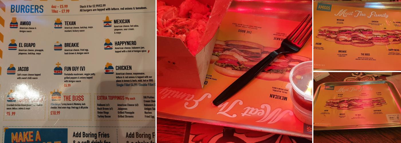 Amigos Burgers & Shakes-Gants Hill Menu