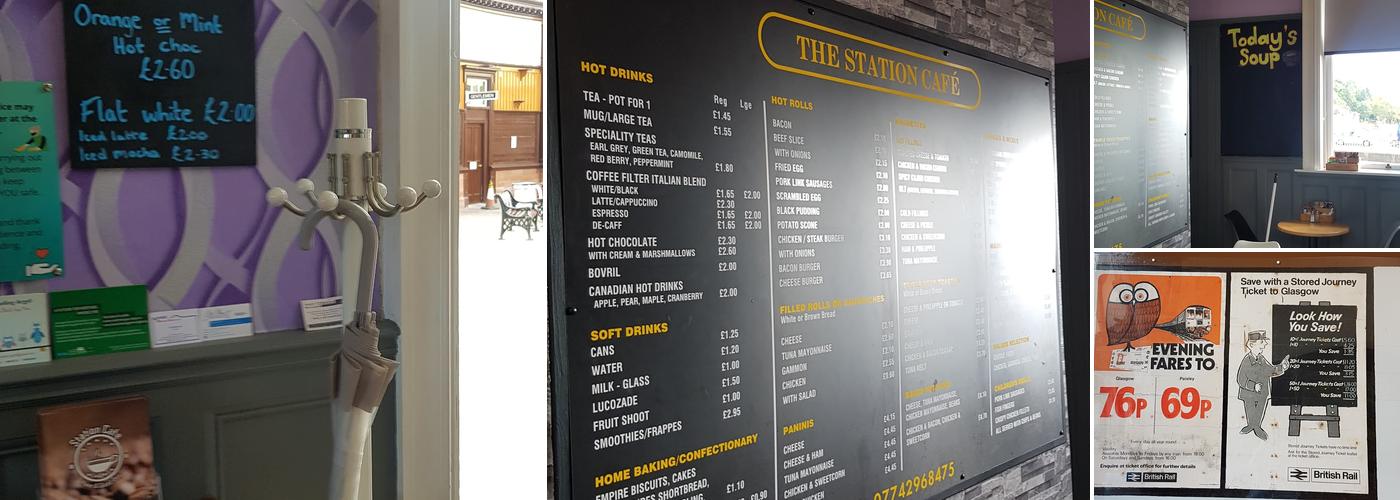 Wemyss Bay Station Bar Menu