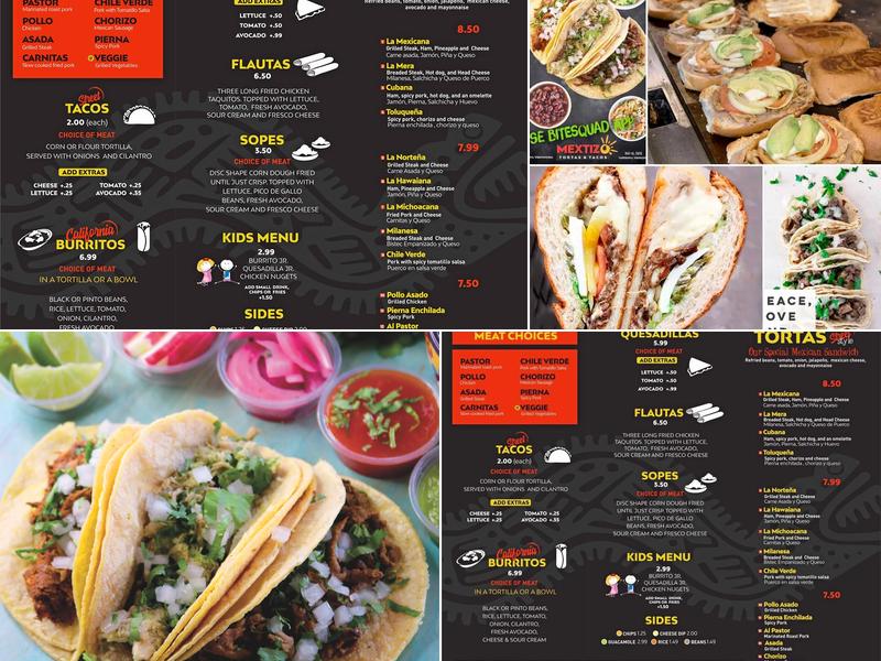 Mextizo Tortas & Tacos Menu
