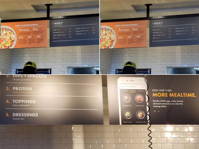 CAVA Menu