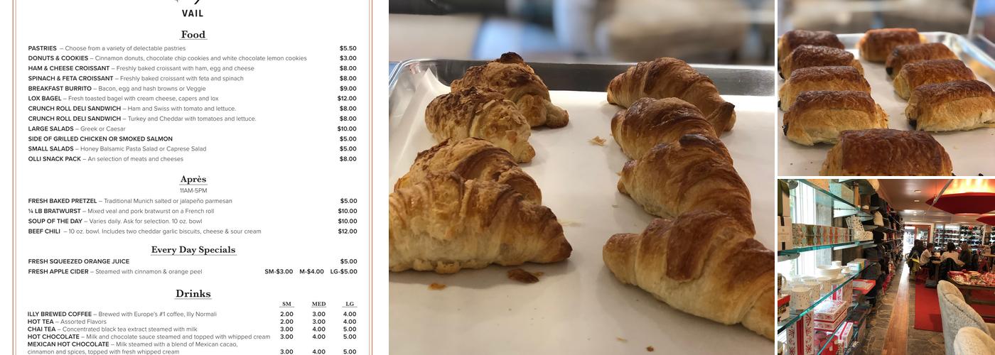 Gorsuch Ski Café Menu