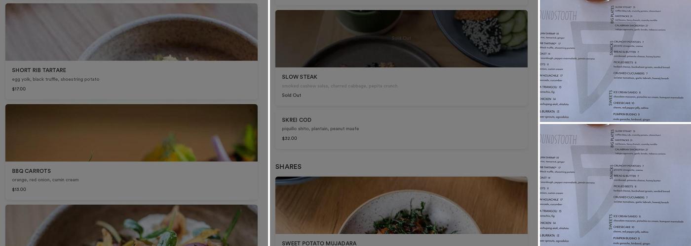 Houndstooth Restaurant Menu