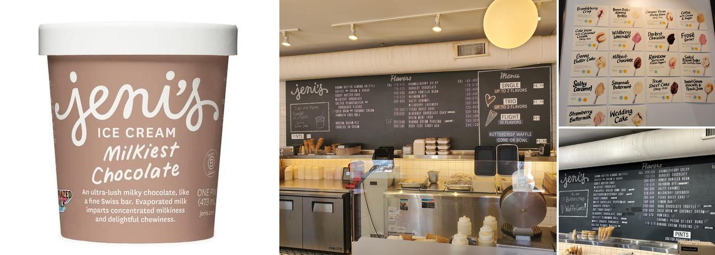 Jeni's Splendid Ice Creams Menu
