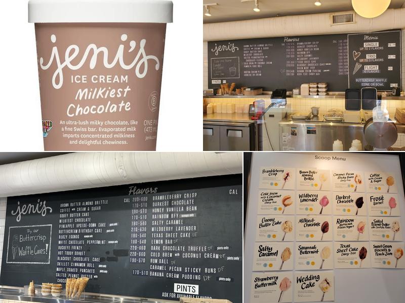 Jeni's Splendid Ice Creams Menu